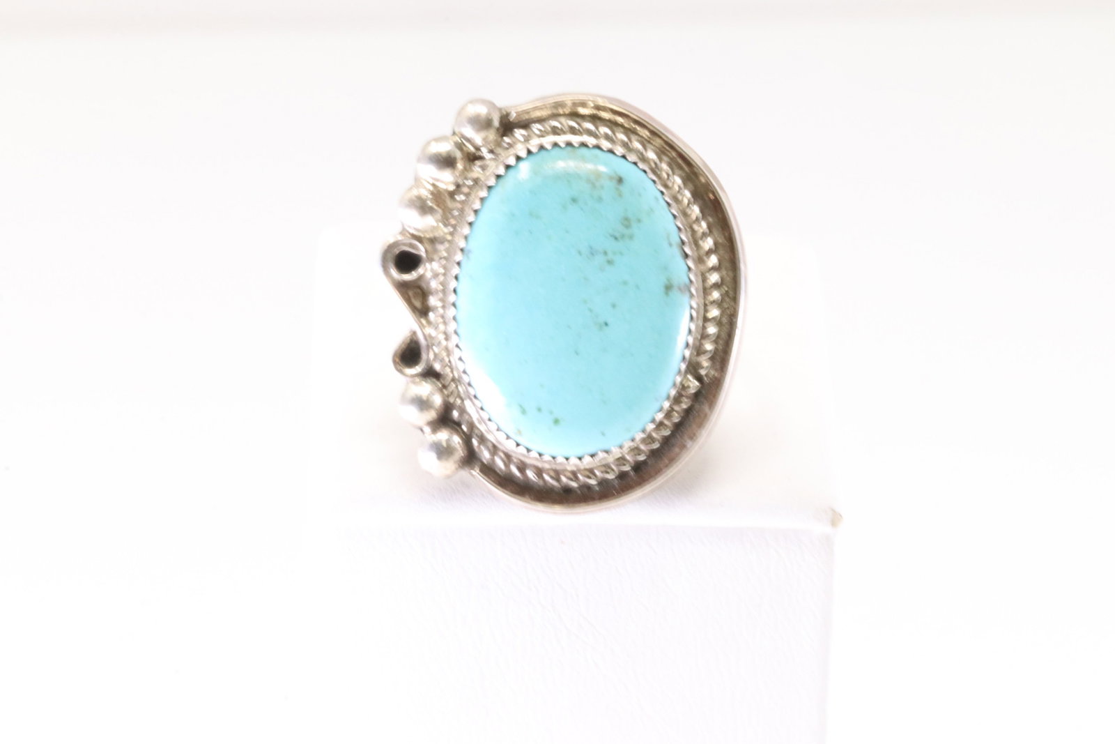 America Sterling Silver Turquoise Ring. (1 of 4)
