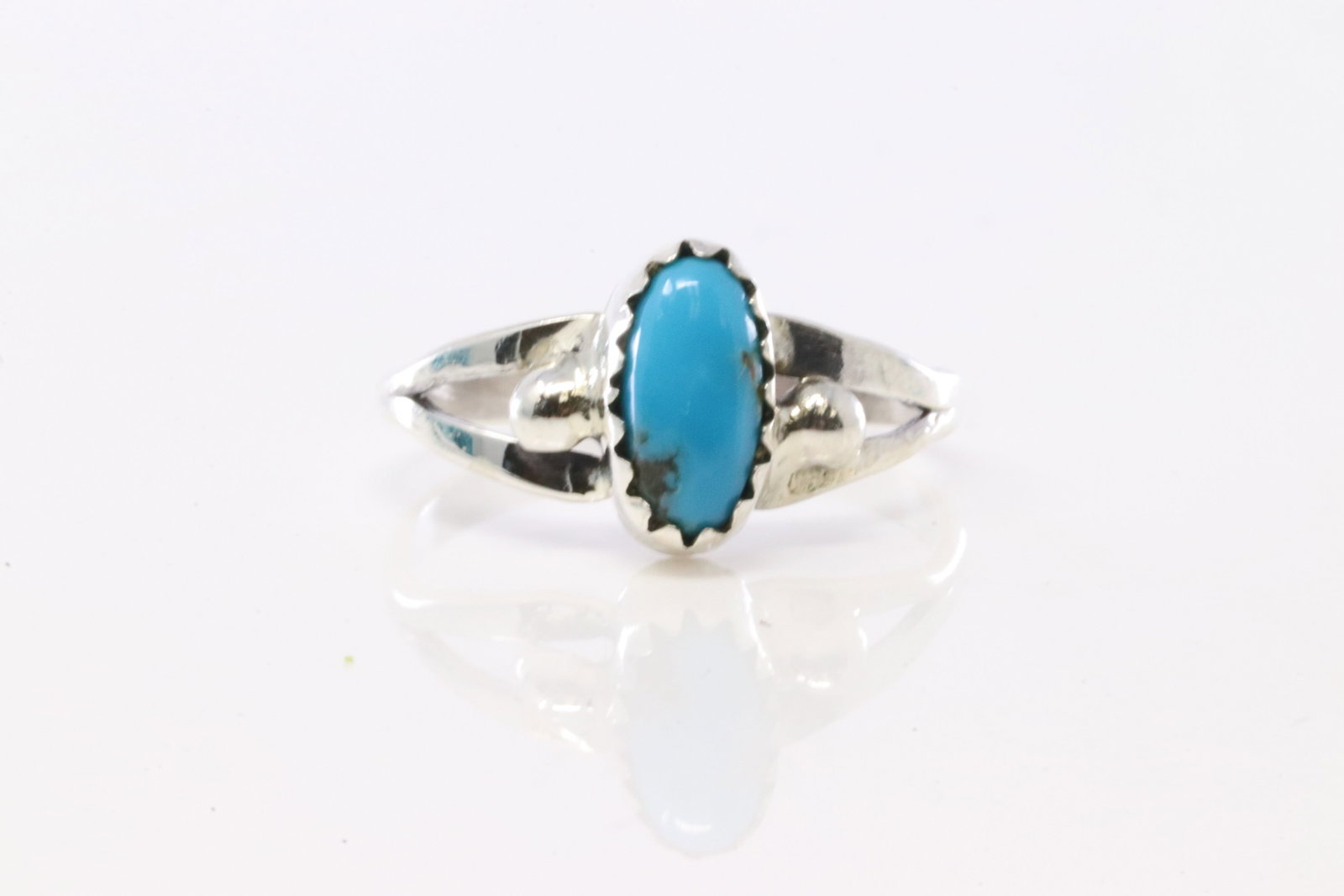 American Sterling Silver Turquoise Ring. (1 of 3)