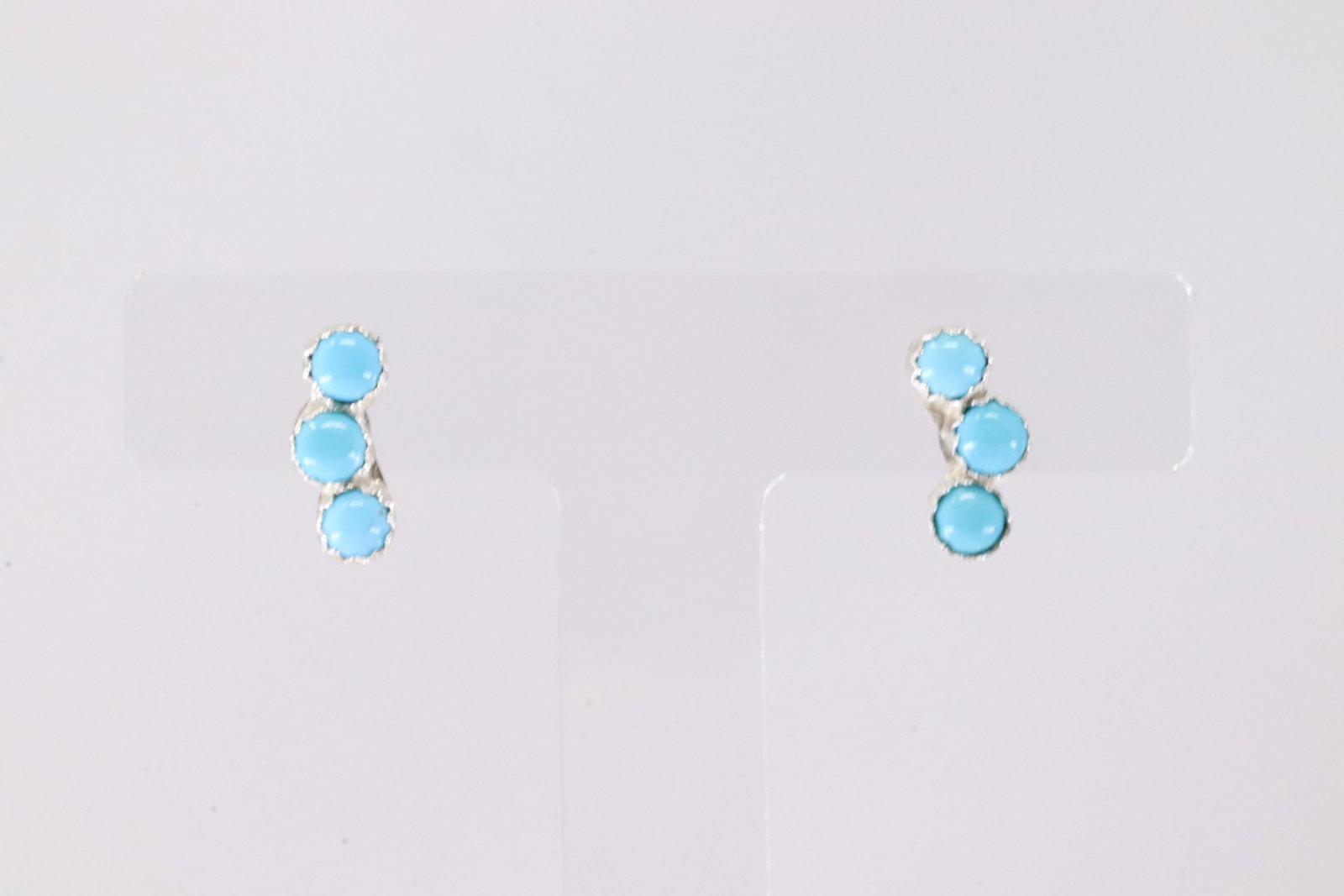 America Sterling Silver Turquoise Post Earring's.: This is a America Sterling Silver Turquoise Post Earring's.
