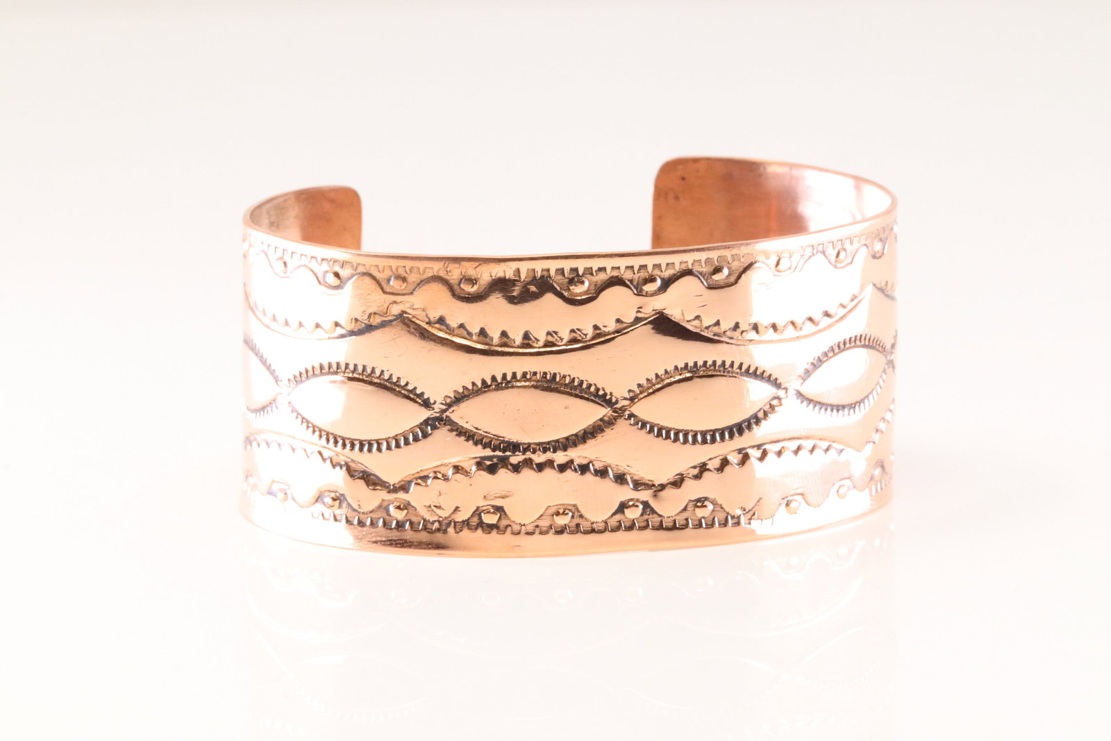 Native Copper Bracelet Cuff. - 2