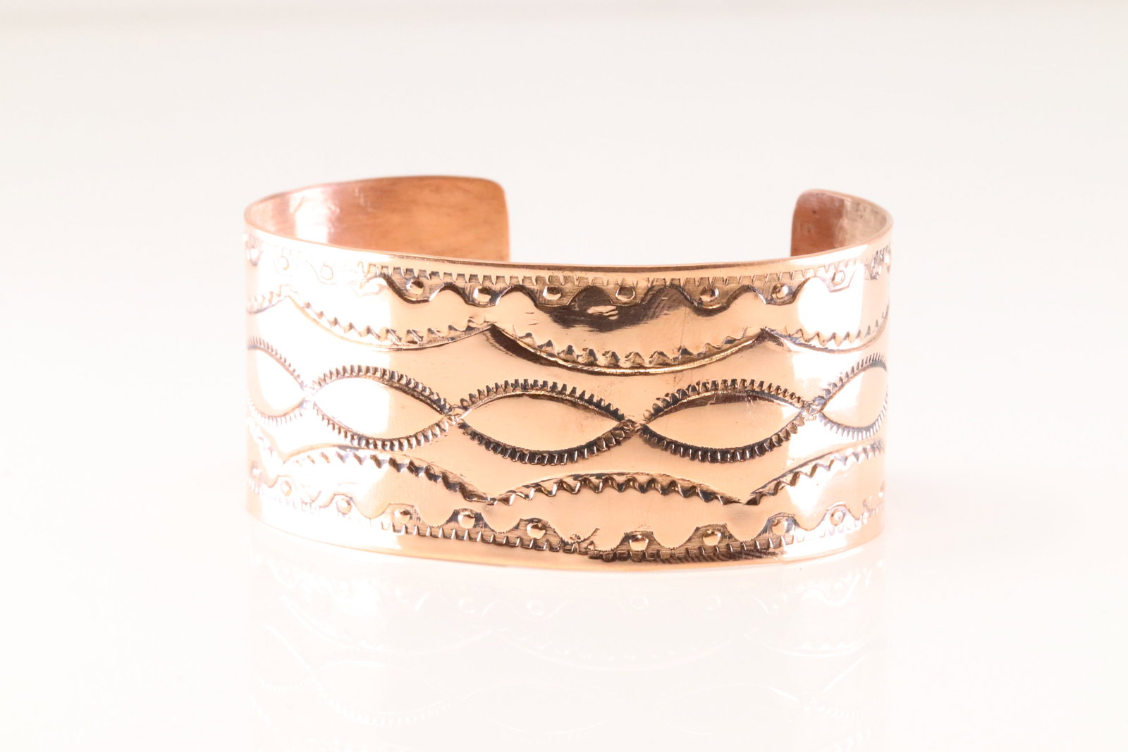 Native Copper Bracelet Cuff. - 3