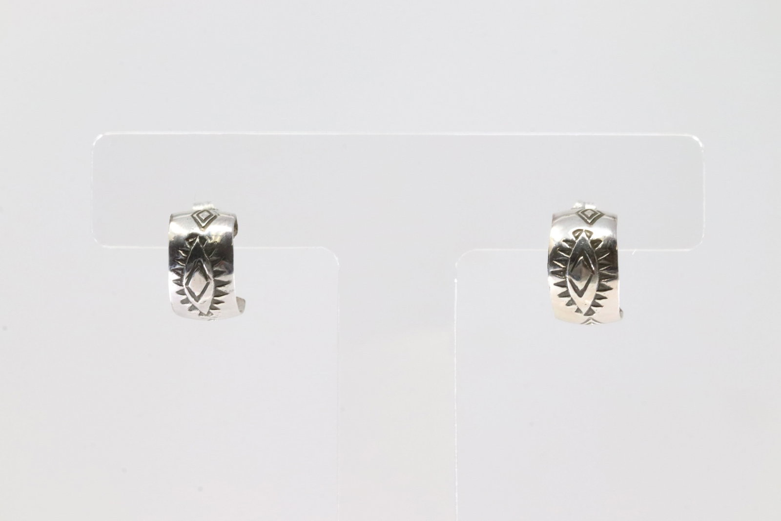 America Sterling Silver Hoop Earring's. (1 of 2)