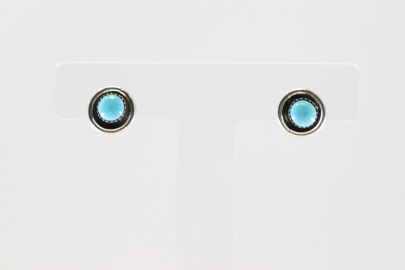 America Sterling Silver Turquoise Post Earring's.: This is a America Sterling Silver Turquoise Post Earring's.