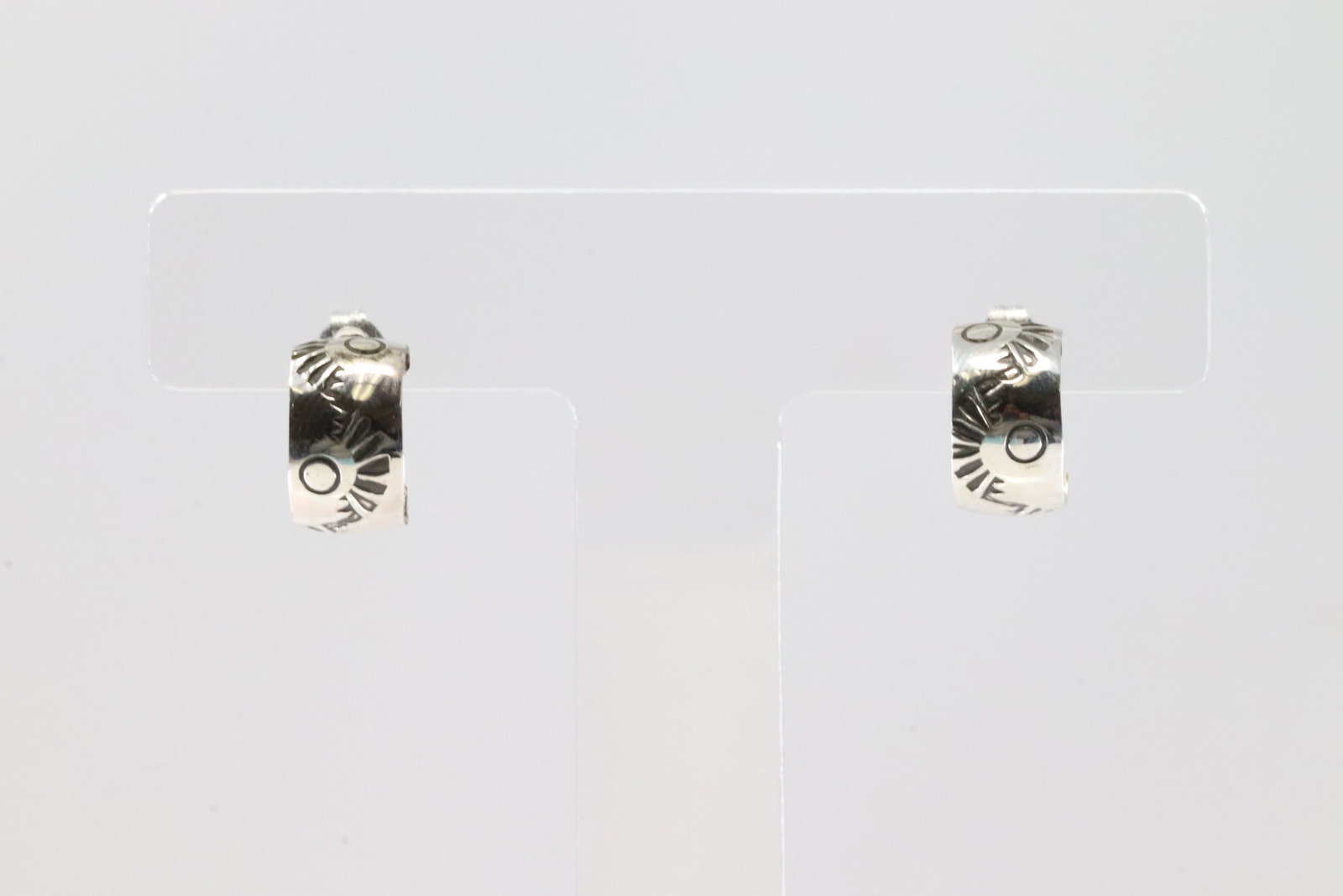 America Sterling Silver Hoop Earring's. (1 of 3)