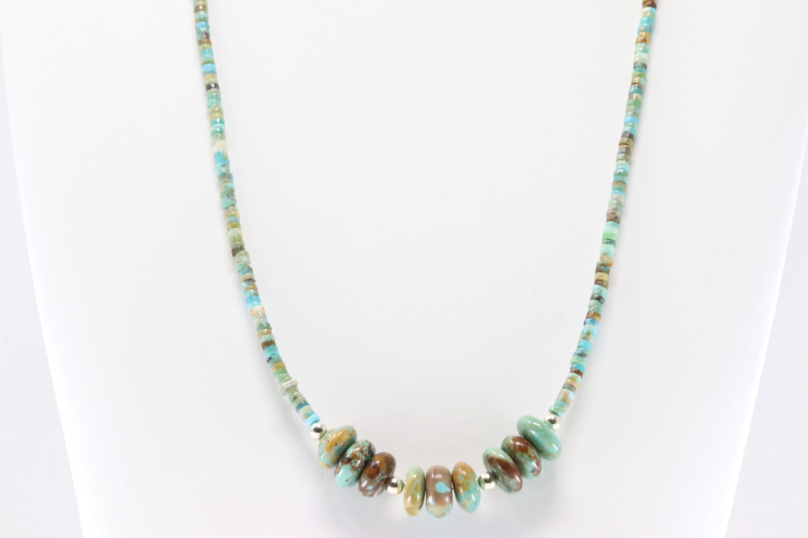 America Sterling Silver Turquoise Necklace. (1 of 3)