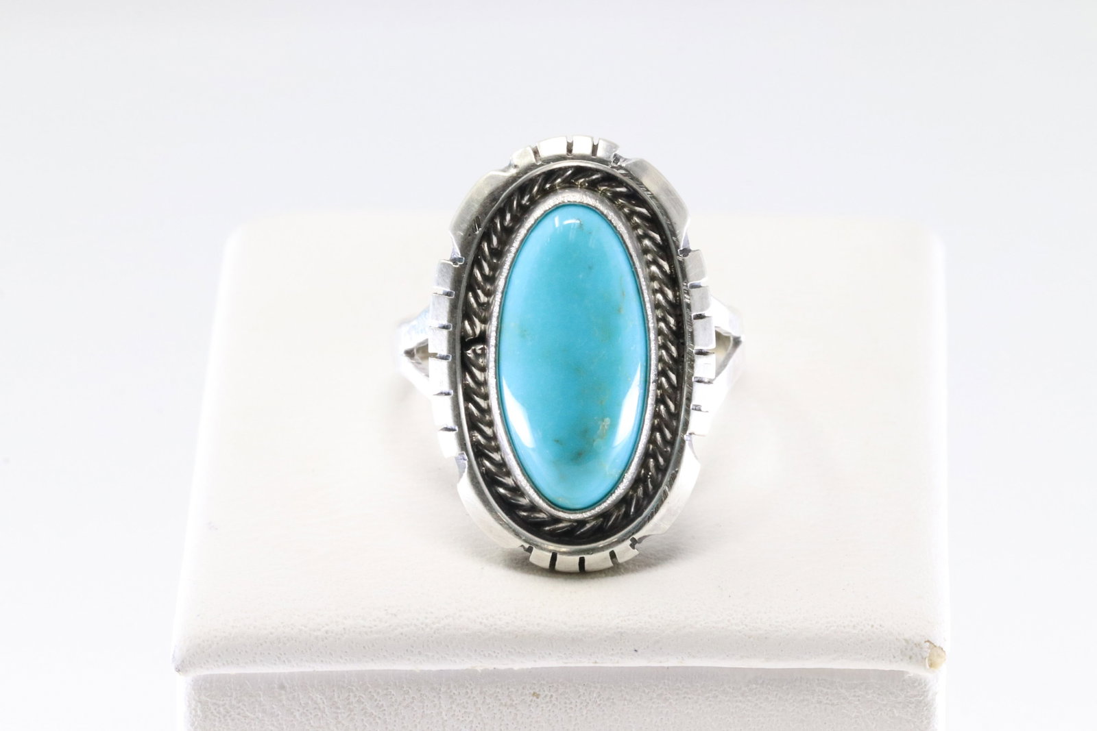 America Sterling Silver Turquoise Ring. (1 of 4)