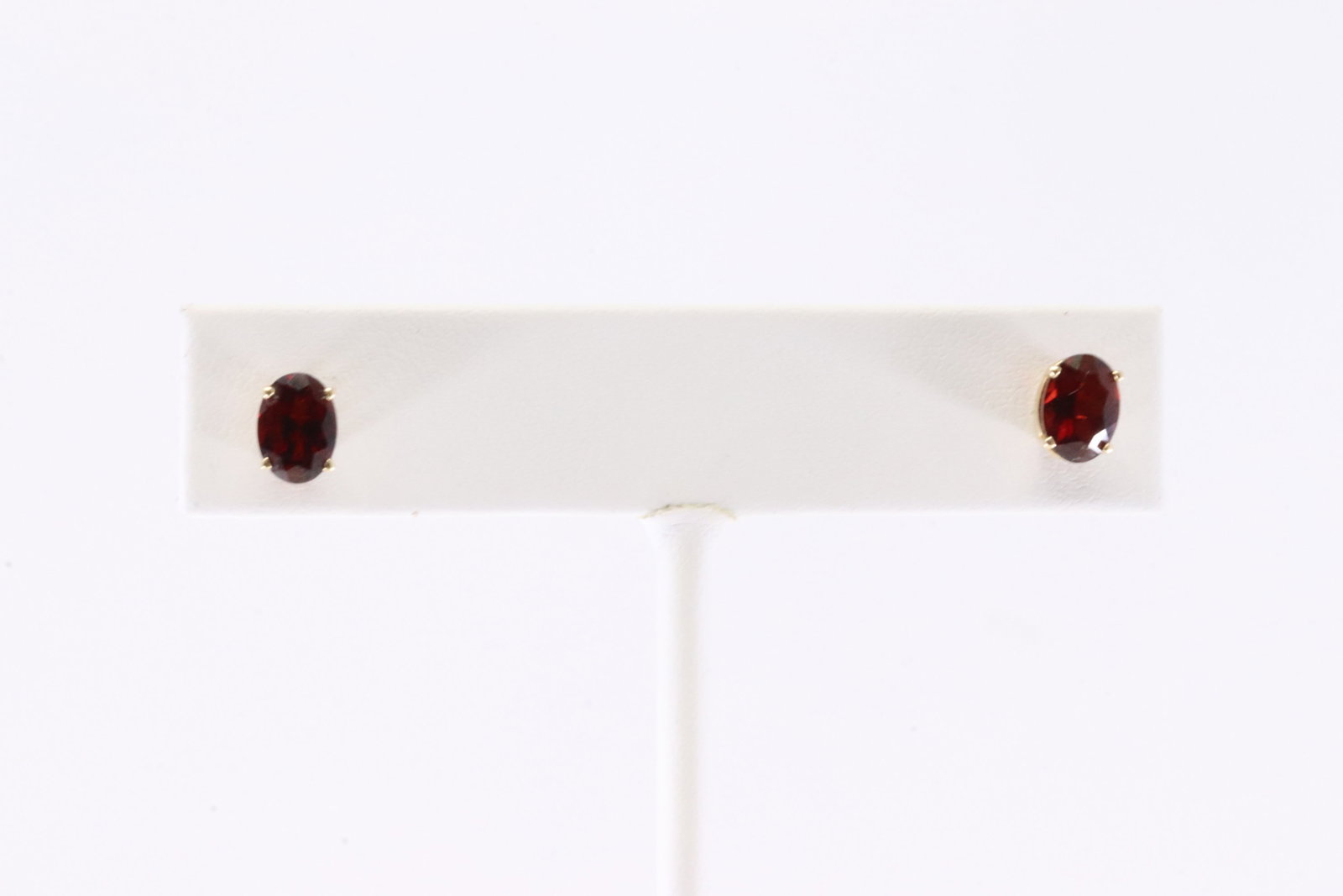 Garnet Stud Earring 14Kt. - 2