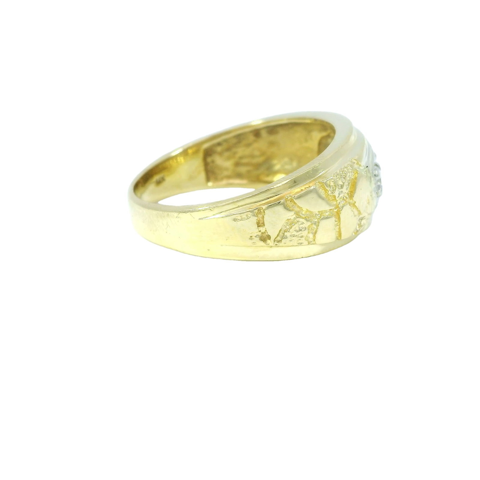 14kt Nugget Diamond Ring - 2