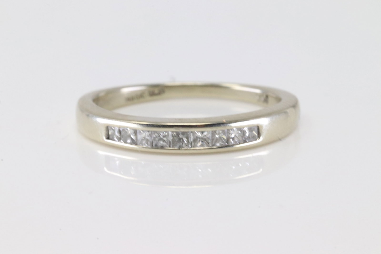 Baguette Diamond Ring 14Kt.: Ladies 14Kt Yellow Gold Diamond Ring. This Elegant Ring has 9 Brilliant Baguette Diamonds. Diamond Approx Weight: 0.35ctw. Ring Size: 6.50. Total Weight: 2.23 Grams.