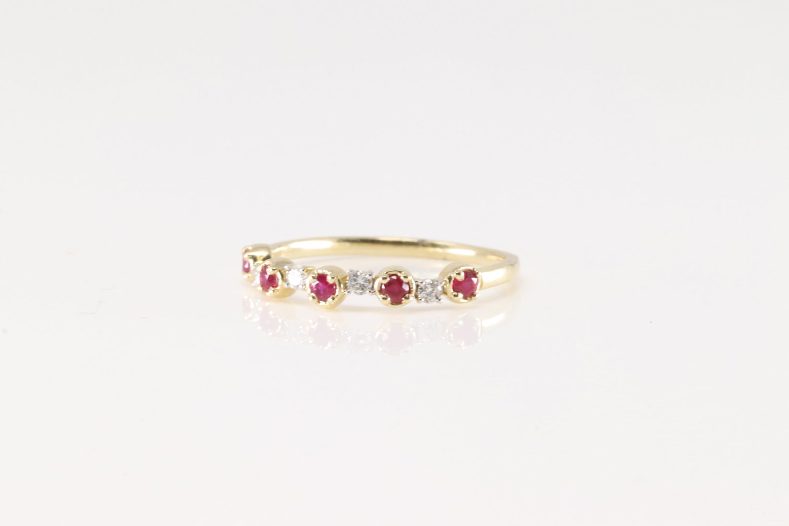 Ruby & Diamond Ring 14Kt. - 3
