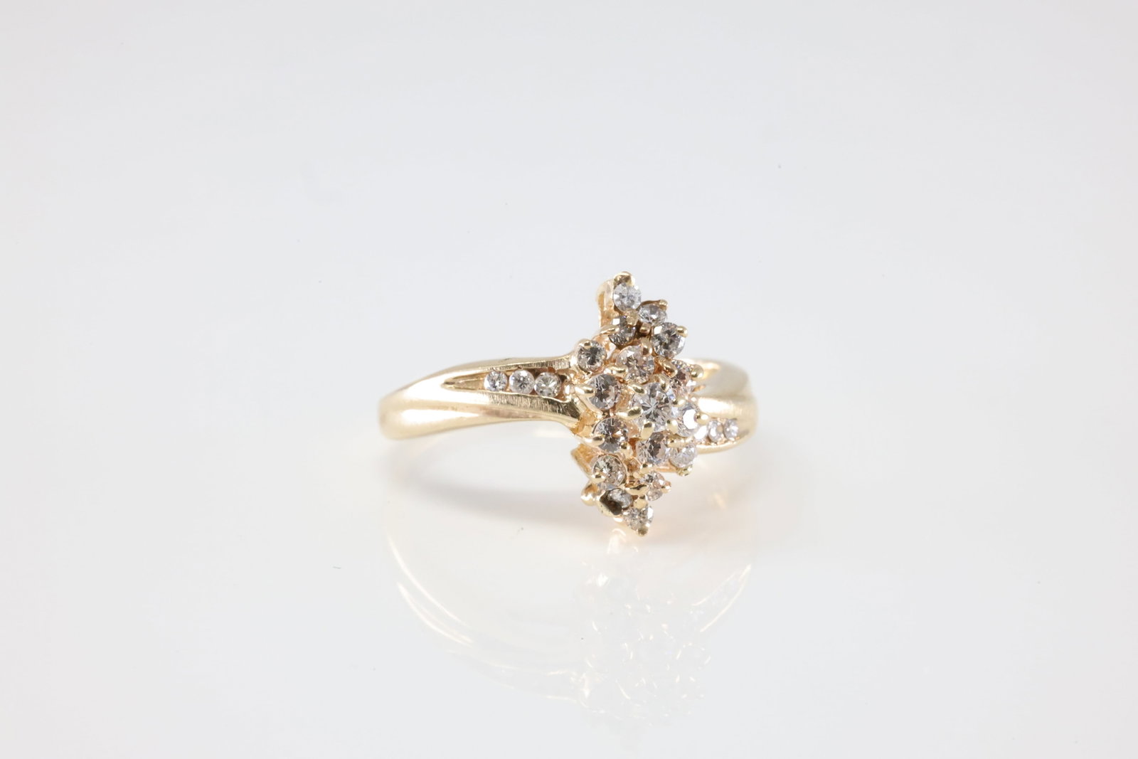 Waterfall Diamond Ring 14Kt. - 2