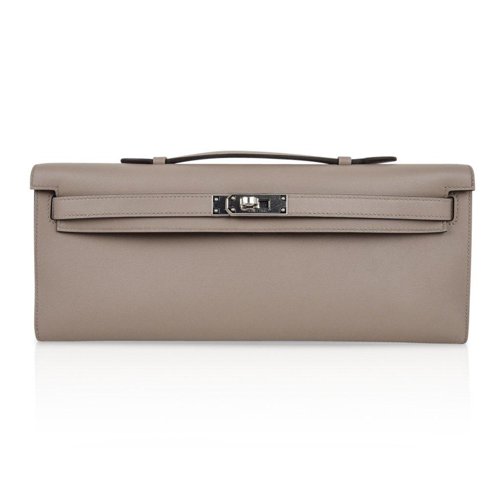 Hermes Kelly Cut Bag, Gris Asphalte Swift Leather, (1 of 7)