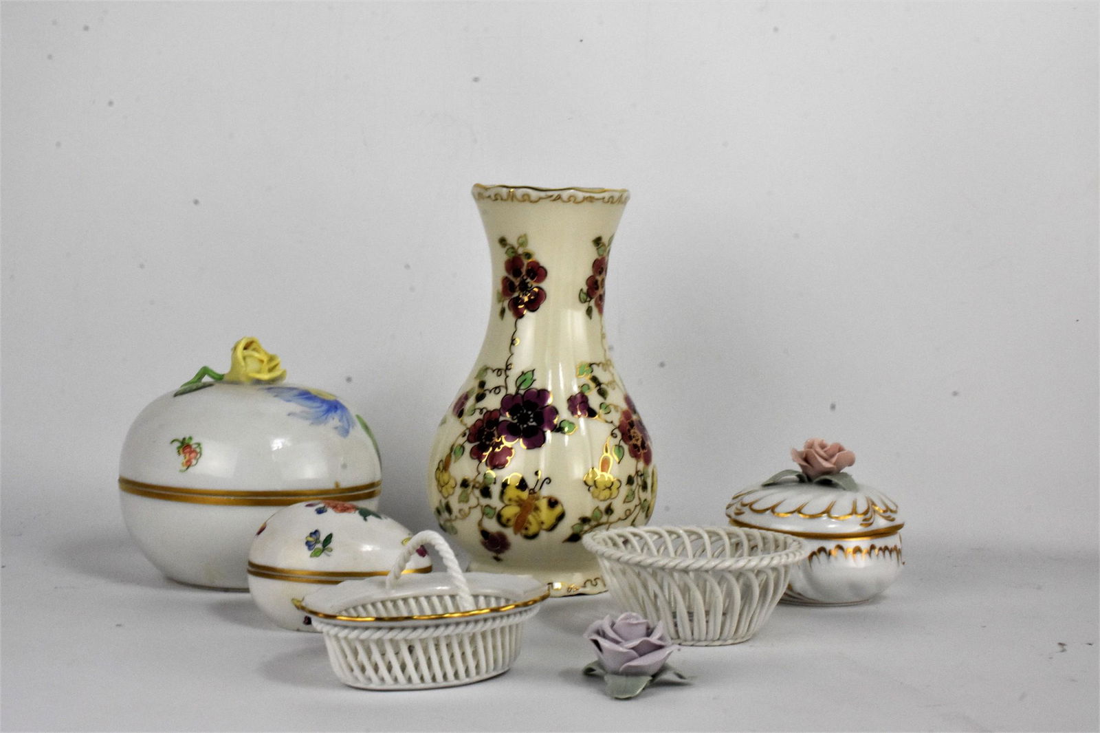 Herend & Zsolnay Porcelain Grouping (1 of 20)
