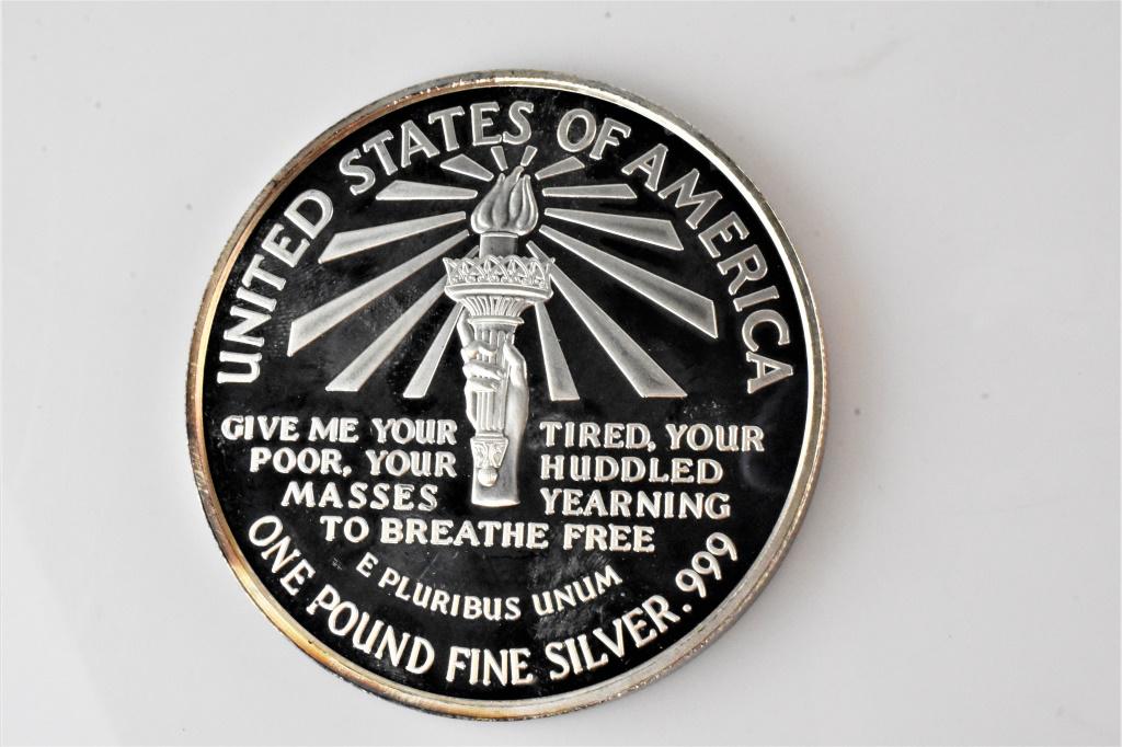 1lb Fine Silver .999 1986 Coin (1 of 2)