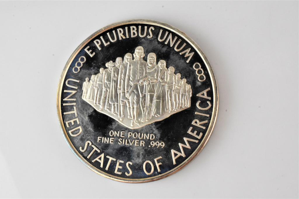 1lb Fine Silver .999 Commemorative Coin (1 of 2)
