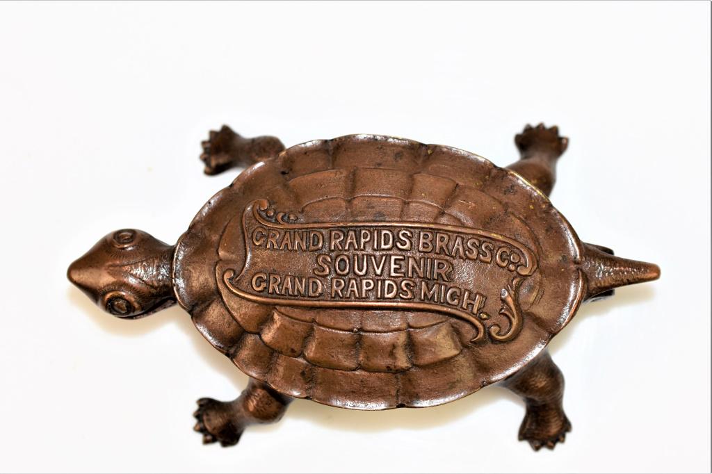 Antique Turtle Brass Match Holder - Brassco (1 of 7)