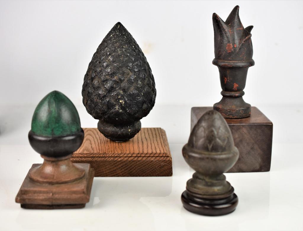Antique Cast Iron Finials Grouping (1 of 6)