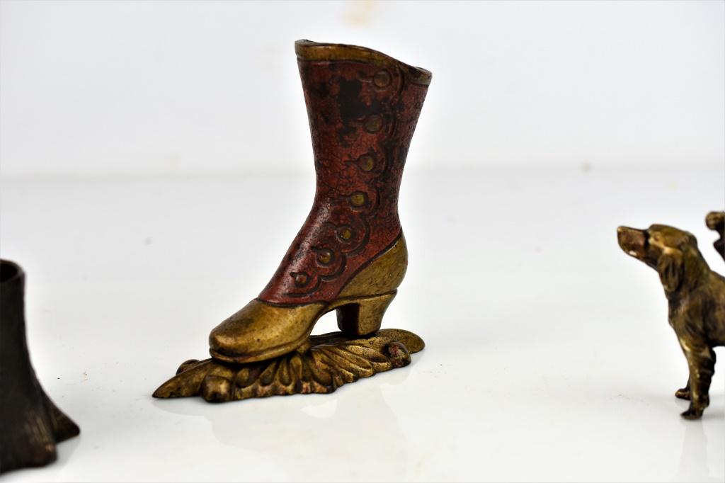 Antique Figural Match Holder Grouping (1 of 8)