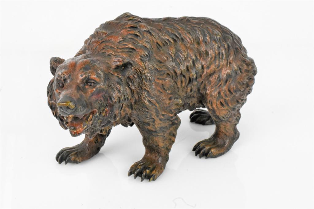 Austrian Cold Painted Bronze Bear (1 of 6)