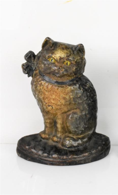 Hubley Fireside Cat Cast Iron Doorstop (1 of 4)