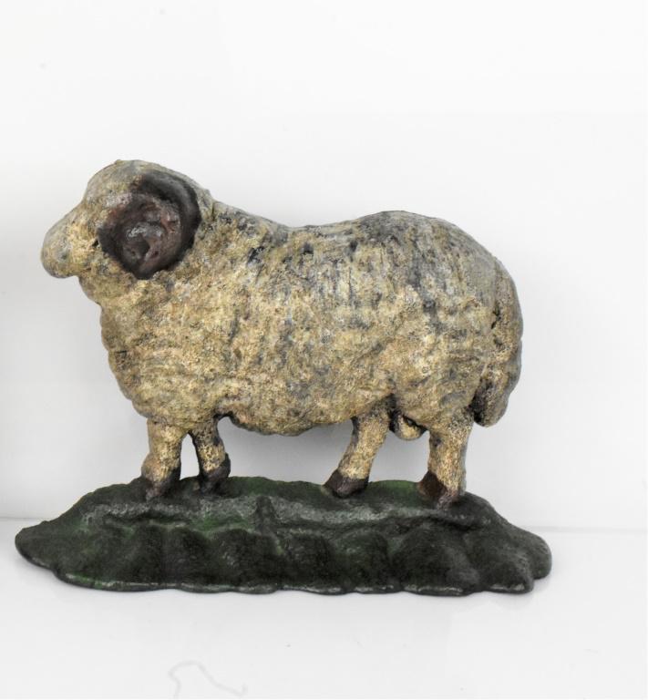 Cast Iron Ram or Sheep Doorstop (1 of 3)
