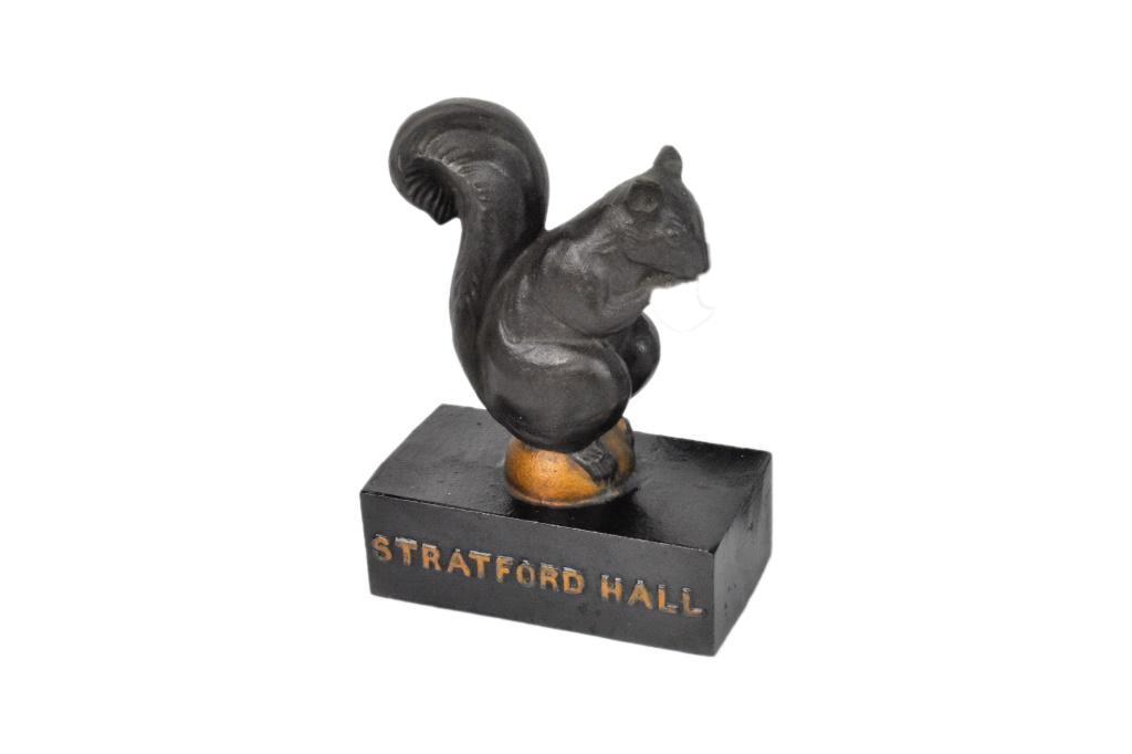 Antique Cast Iron Figural Squirrel Doorstop (1 of 4)