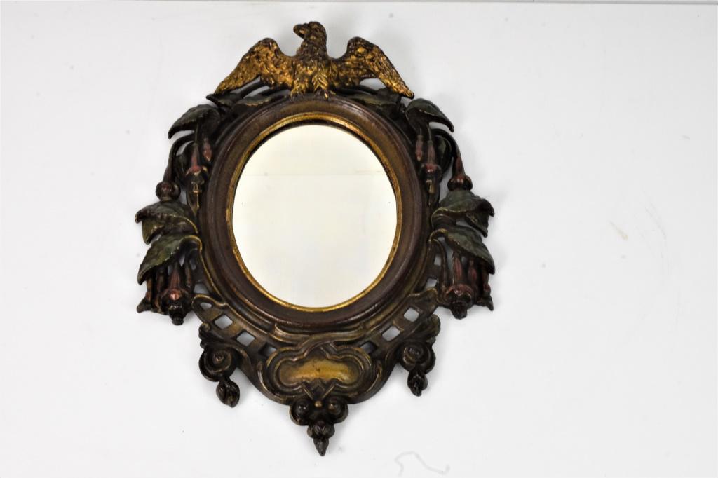 John Bellamy Style Cast Iron Eagle Ornate Mirror (1 of 3)