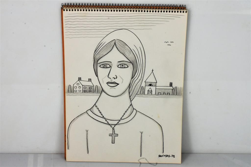 Jack Savitsky Outsider Folk Art Sketchbook (1 of 3)