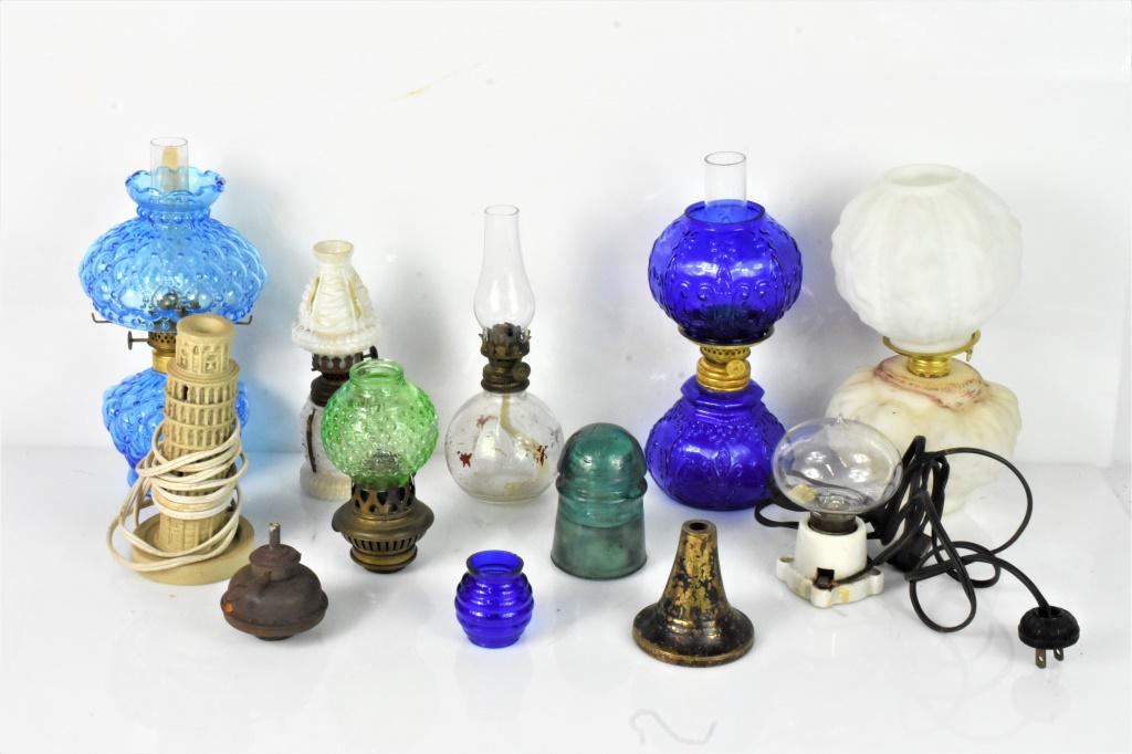 Hurricane & Glass Oil Lamp Grouping (1 of 5)
