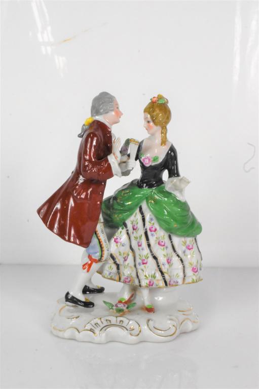 Porcelain Figural Grouping of Dancing Couple (1 of 3)