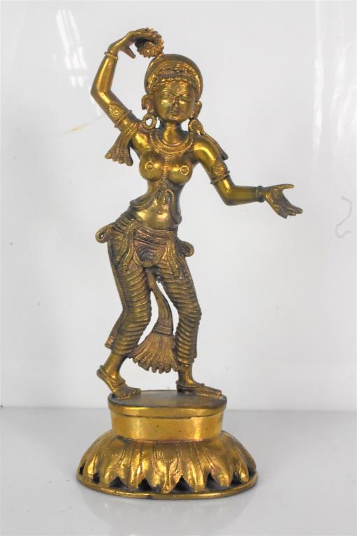Bronze Figure of Hindu Goddess (1 of 3)