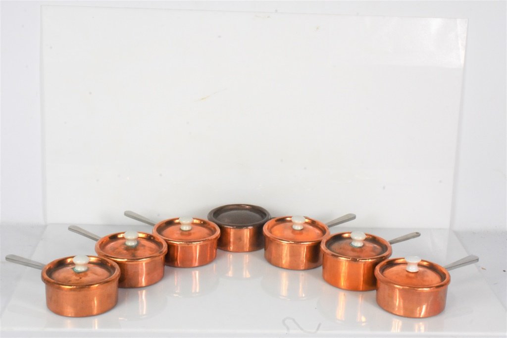 Mini Copper Saucepot Grouping (1 of 5)
