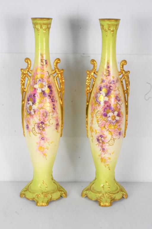 Pair of Royal Bonn Porcelain Vases (1 of 3)
