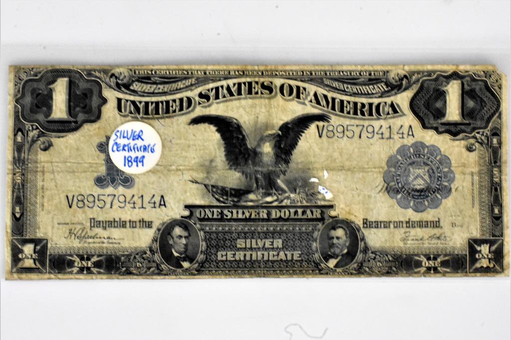 1899 $1.00 Black Eagle Silver Certificate (1 of 2)