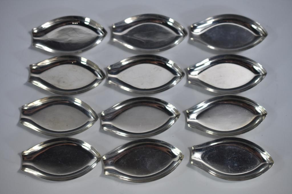 Sterling Silver Salts Set of 12 (1 of 1)