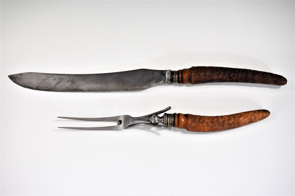 Antique Sheffield England Carving Set (1 of 2)