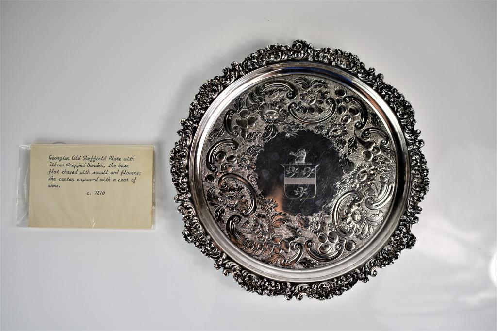 George III Old Sheffield Plate Footed Salver (1 of 11)