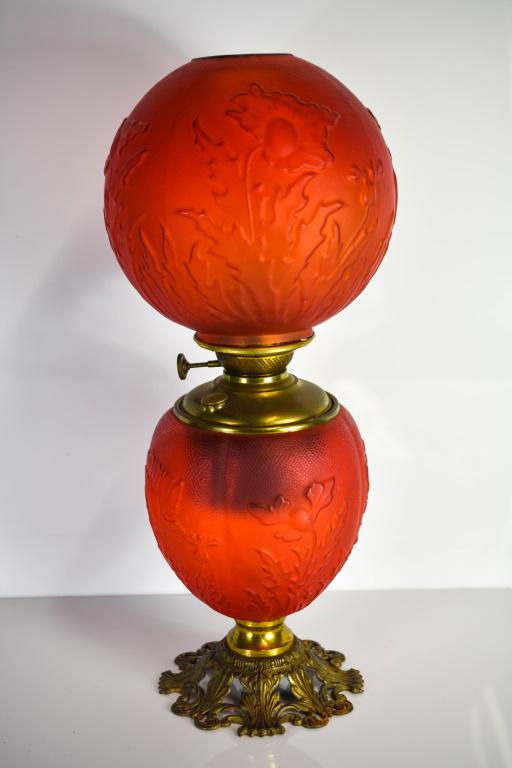 Poppy Red Gone With The Wind Lamp (1 of 5)