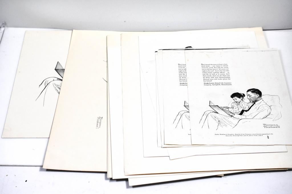Norman Rockwell Lithograph Print Grouping (1 of 4)
