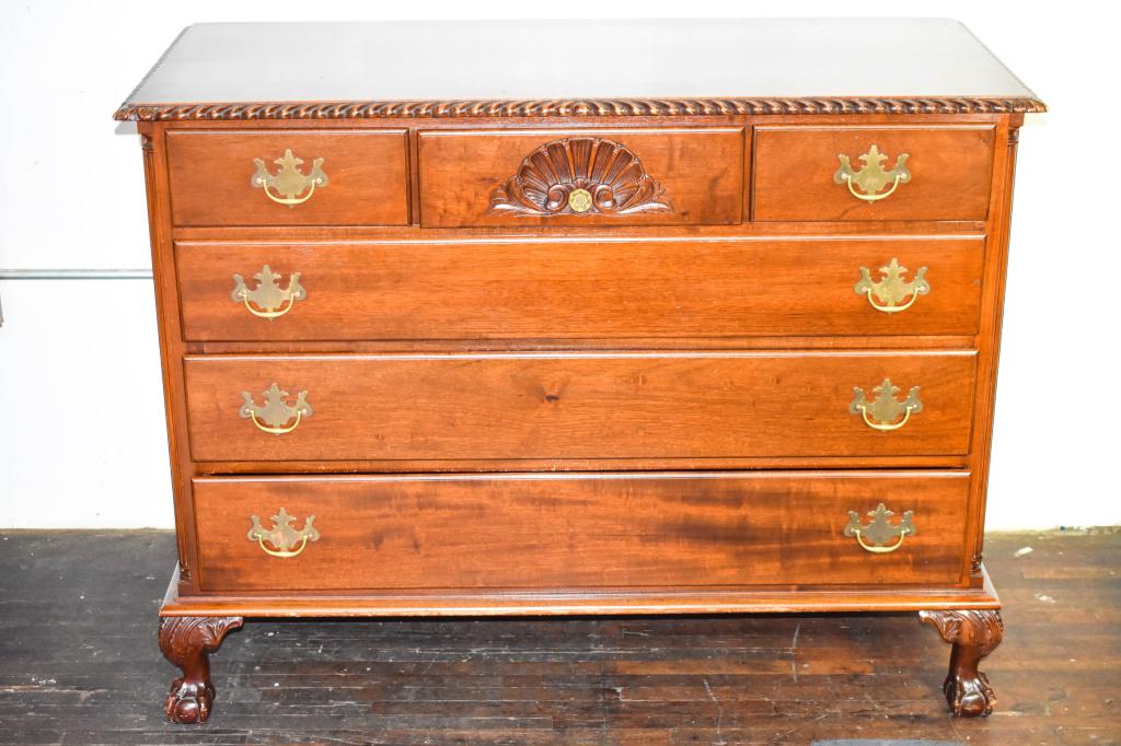 Mahogany Chippendale Dresser & Mirror (1 of 3)