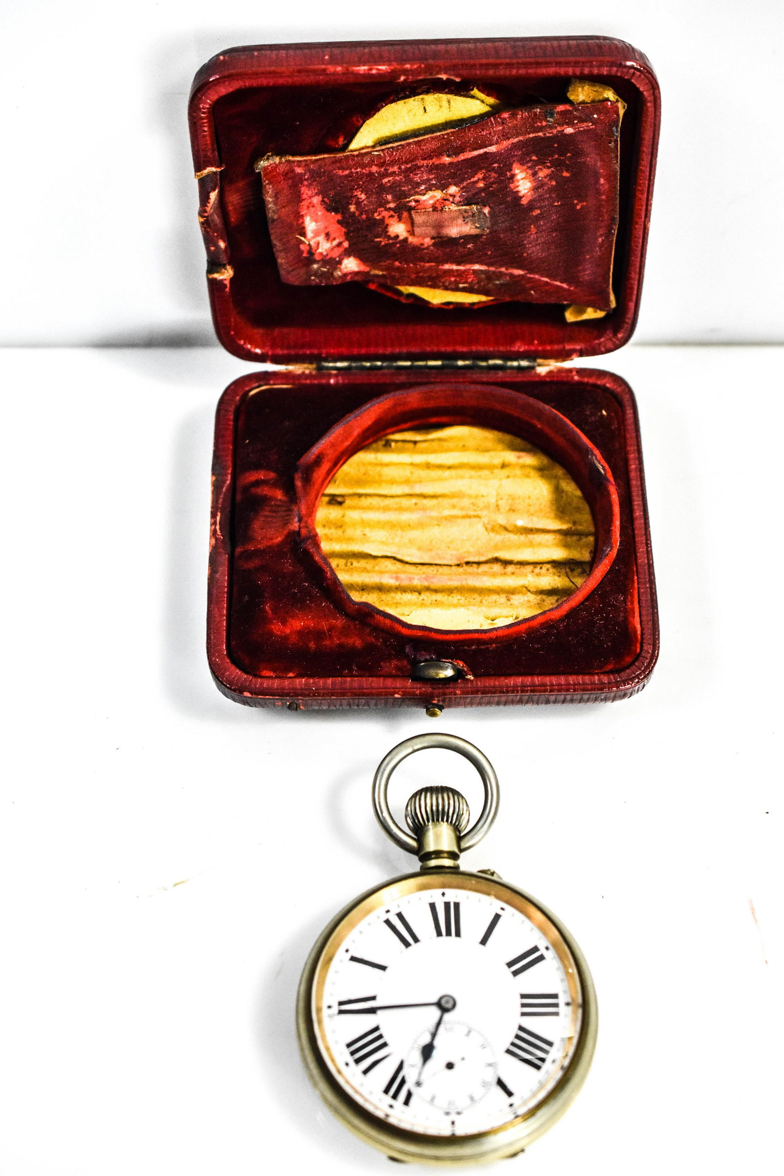 Large French Pocket Watch with Fitted Case 19Th C (1 of 7)