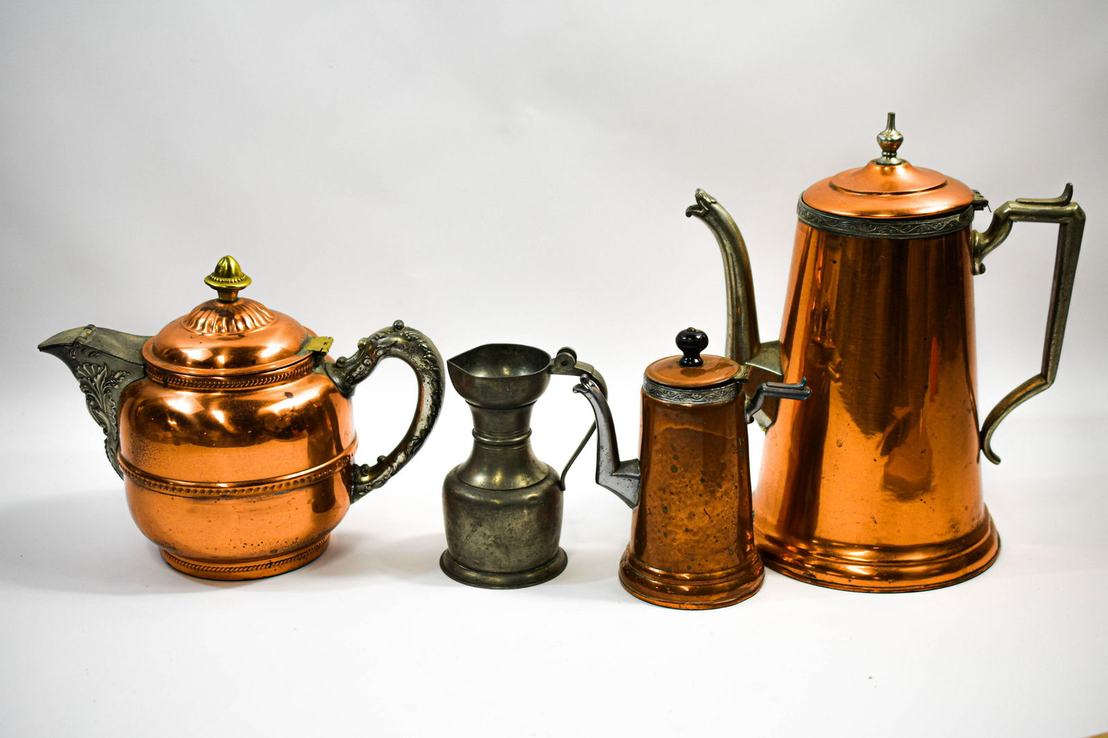 Rochester Stamping Works Copper Kettle Grouping (1 of 3)
