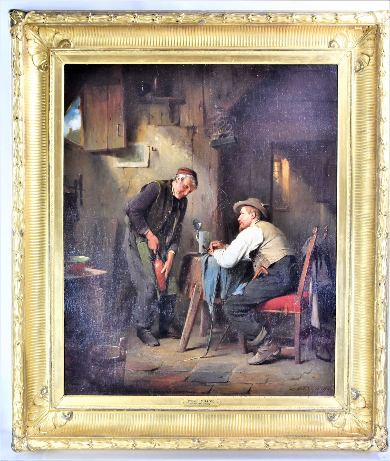 Joseph Miller (b. 1825) Oil on Canvas (1 of 7)