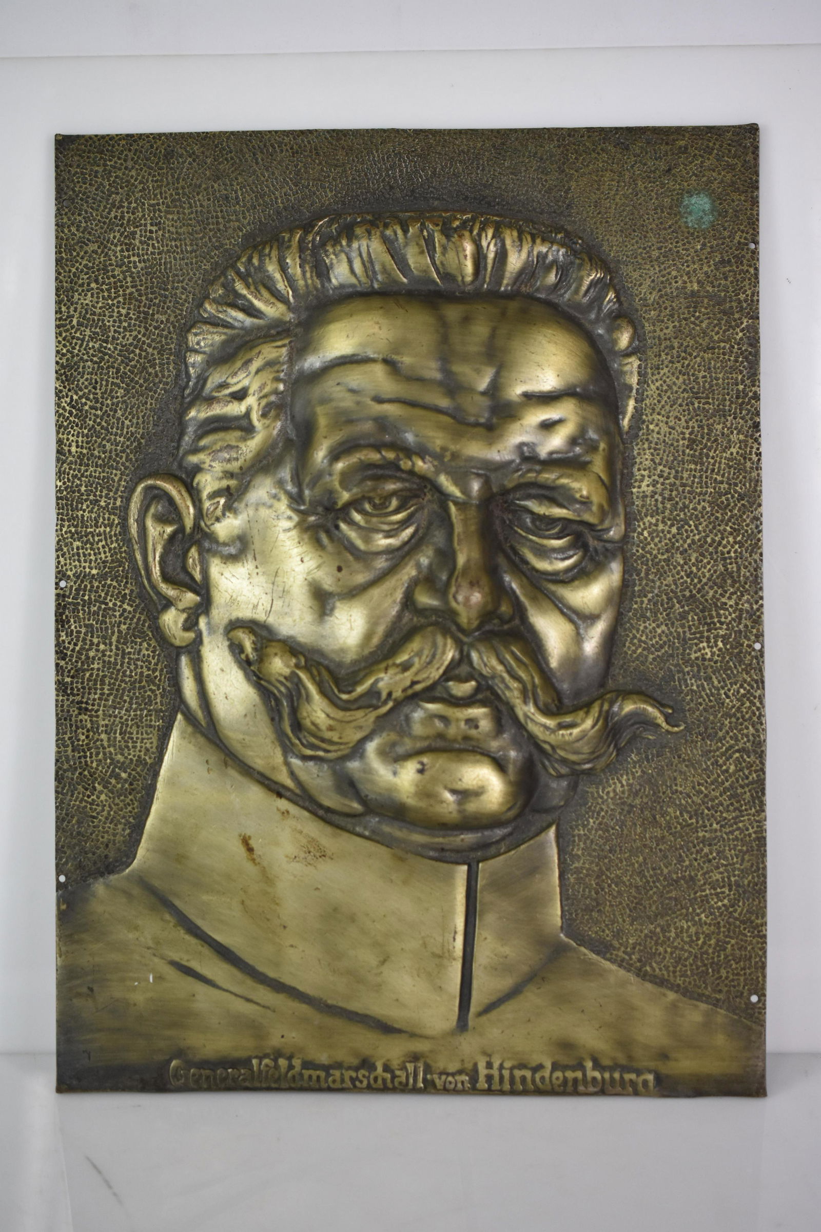 General Feldmarschall Von Hindenburg Bronze Plaque (1 of 3)