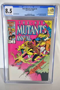 New Mutants Annual #2 CGC 8.5: New Mutants Annual #2 CGC 8.5 Marvel Comics, 10/86 Chris Claremont story Alan Davis cover & art 1st U.S. appearance of Psylocke (Elizabeth Braddock) Captain Britain, Mojo, & Spiral appearance