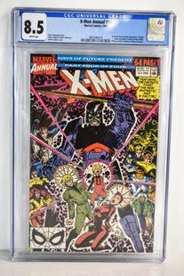 X-Men Annual #14 CGC 8.5: X-Men Annual #14 CGC 8.5 Marvel Comics, 1990 Chris Claremont story Arthur Adams & Mike Heike art Arthur Adams cover Fantastic Four & Ahab appearance Gambit cameo (predates Uncanny X-Men #266) Pinups b