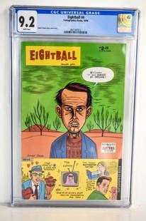 Eightball #4 CGC 9.2: Eightball #4 CGC 9.2 Fantagraphics Books, 10/90 Daniel Clowes story, cover, & art