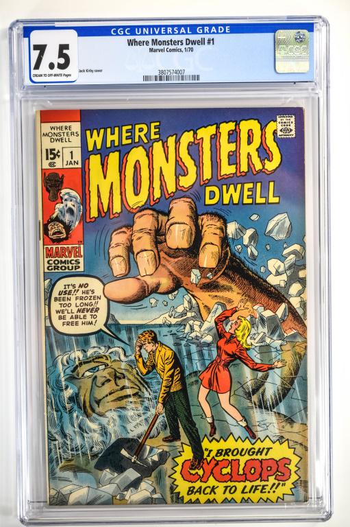 Where Monsters Dwell #1 CGC 7.5 (1 of 3)