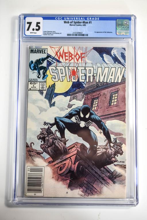 Web of Spiderman #1 CGC 7.5 (1 of 4)