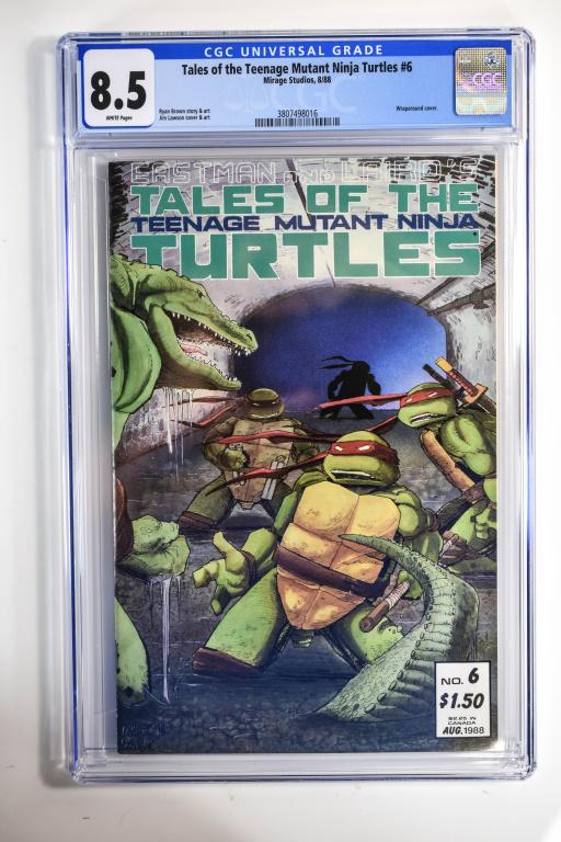 Tales of the TMNT #6 CGC 8.5: Tales of the TMNT #6 CGC 8.5 Mirage Studios, 8/88 Ryan Brown story & art Jim Lawson Cover & art Wrap around cover